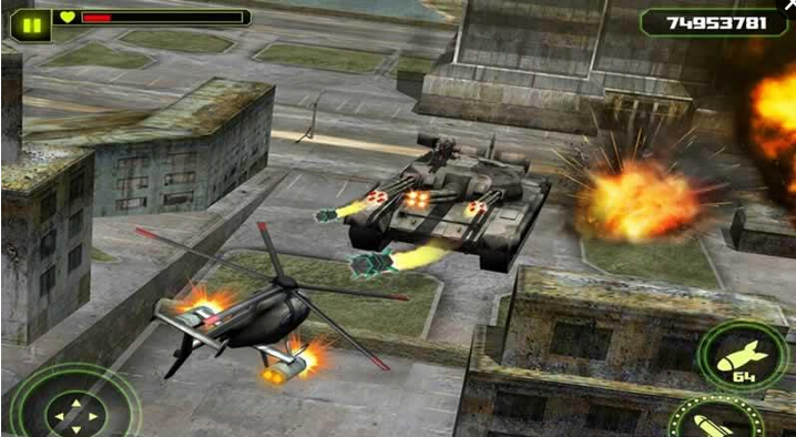 3D武装直升机战争截图3