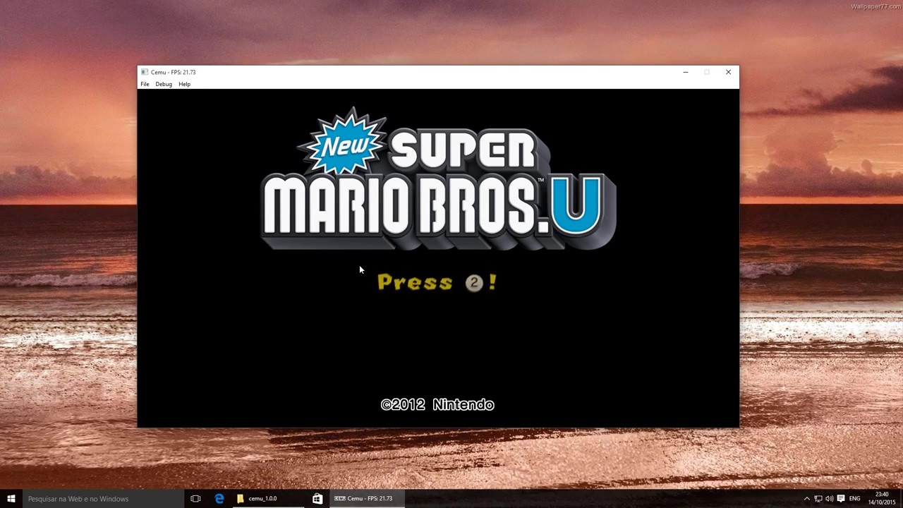 Wii U模拟器实机测试 《超级马里奥兄弟》可运