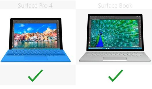 Surface Book和Surface Pro 4有什么不同?Book和Pro4对比