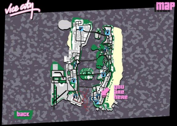 我们有可能重返罪恶都市    自由城地图,上面是gta3原版的自由城,下面图片