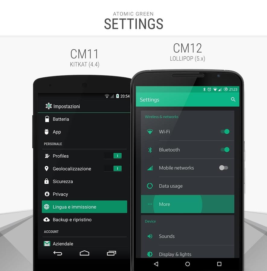 Atomic Green - CM11 CM12 Theme截图1