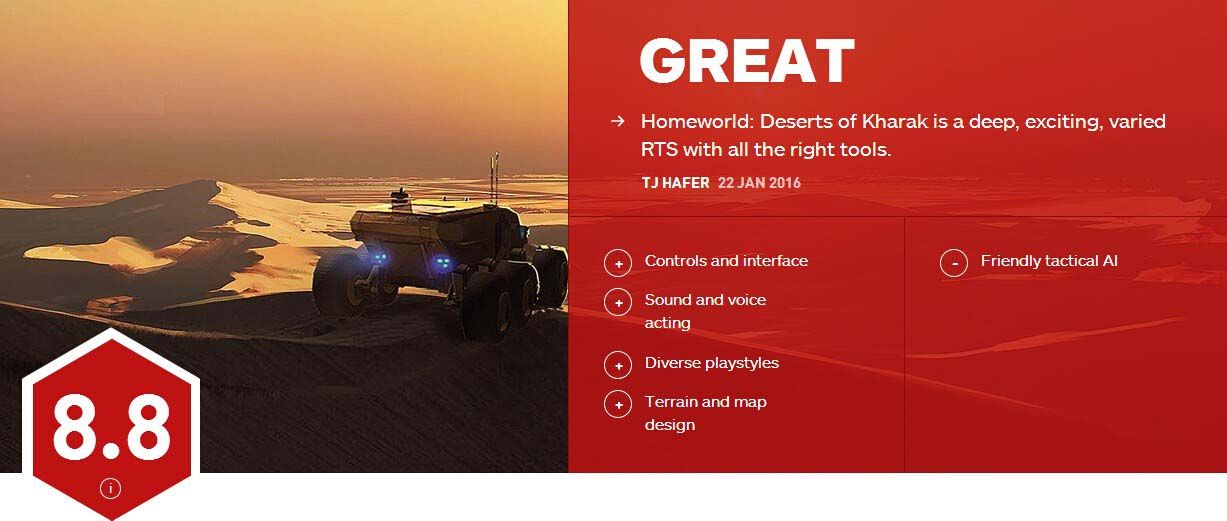 《家园：卡拉克沙漠》IGN获评8.8分 良心佳作