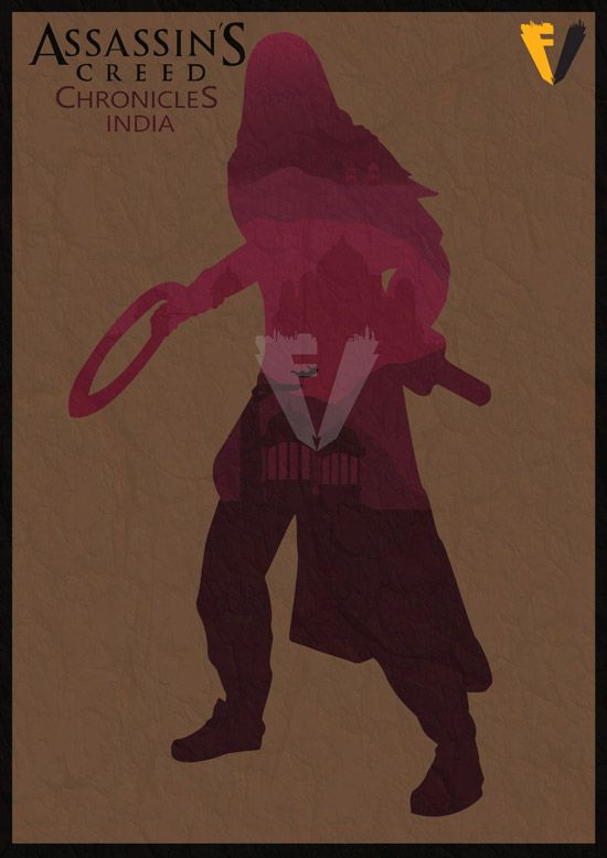 《刺客信条：编年史印度》玩家自制海报欣赏 优雅女刺客