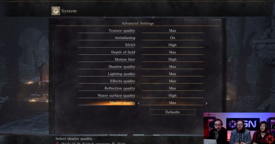 《黑暗之魂3》PC版画质设置画面放出 支持60帧运行