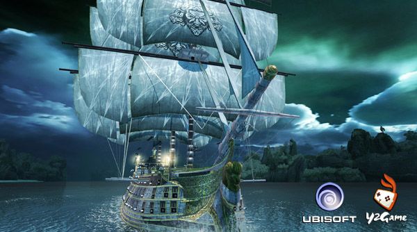 《刺客信条：海盗》游戏原画欣赏 海面上夜空中的极光