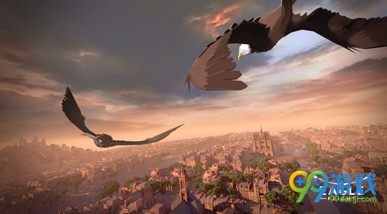 《化鹰》游戏截图欣赏 壮美的法国巴黎市上空
