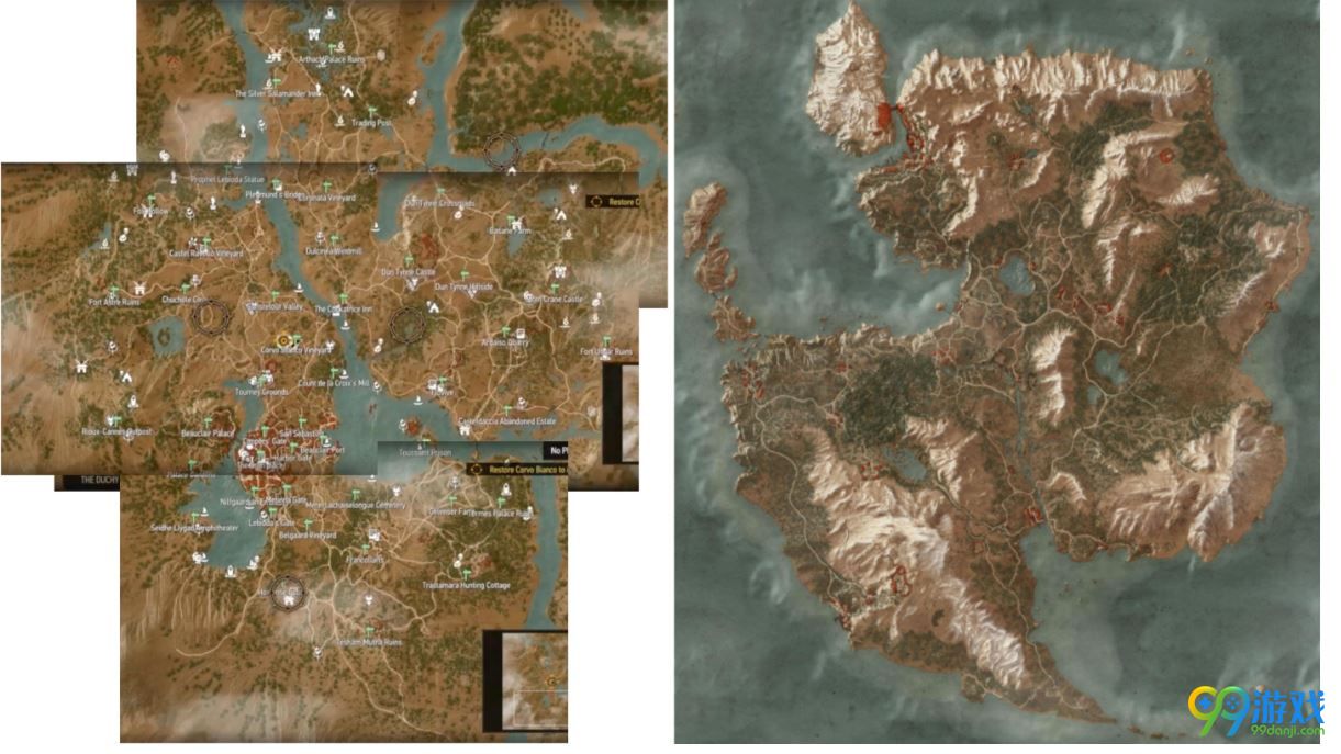 《巫师3》血与酒DLC地图全图放出 比之前的大5倍
