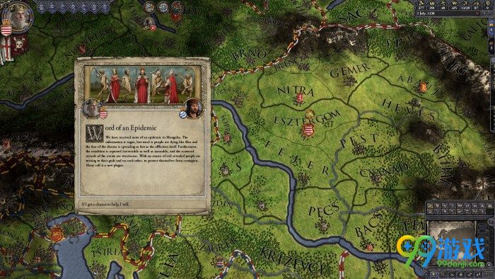 《十字军之王2》新DLC截图 笼罩在疾病下的欧洲