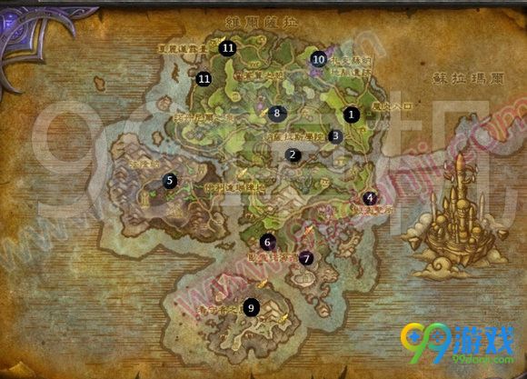 魔兽世界7.0探索阿苏纳成就地图位置全解_99