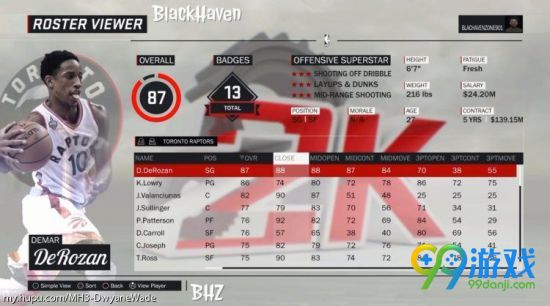 NBA2K17球员能力值介绍 全球员能力值图文详解