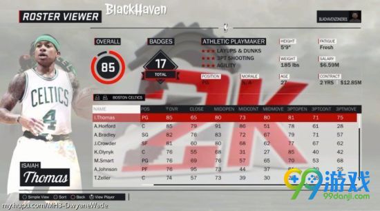 NBA2K17球员能力值介绍 全球员能力值图文详解