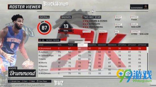 NBA2K17球员能力值介绍 全球员能力值图文详解