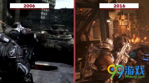 《战争机器4》与初代画质对比视频 感叹科技的进步