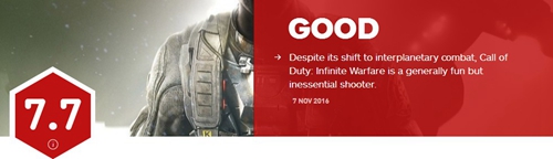 《使命召唤13》IGN评分7.7分 毫无新意的COD年货