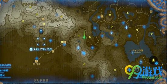 塞尔达传说荒野之息石怪在哪?   游戏中整个地图上共有40只石怪.图片