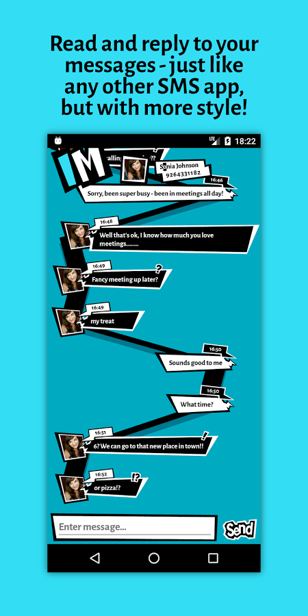女神异闻录5短信主题(Persona 5 IM App)截图2