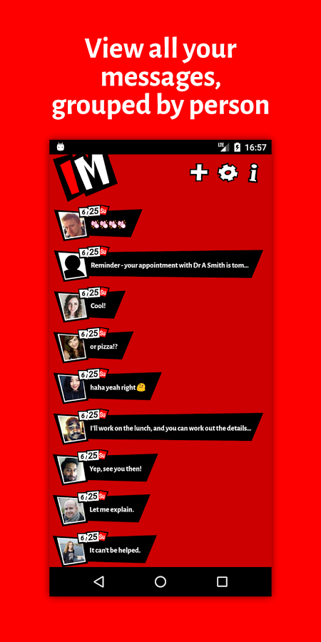女神异闻录5短信主题(Persona 5 IM App)截图1