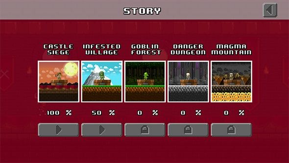 像素英雄:无尽跑酷(Pixel Heroes:Endless Arcade Runner)修改版截图2