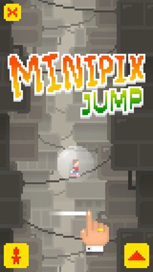 迷你黑白跳手游中文版(MiniPix Jump)截图1