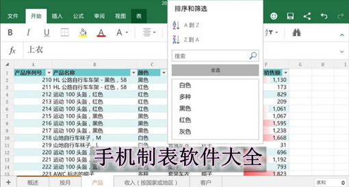 手機(jī)制表軟件大全