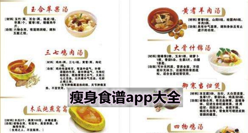 瘦身食譜app大全