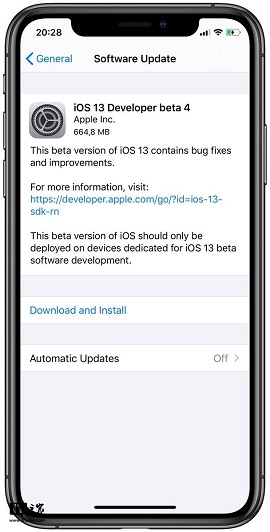 ios13开发者预览版Beta4系统固件