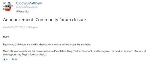 PlayStation官方论坛什么时候 PlayStation官方论坛关闭时间