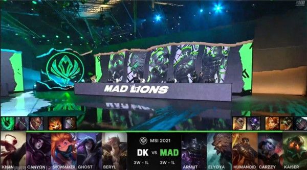 2021MSI对抗赛第三日DK对MAD比赛视频回顾 Khan盲僧发力DK击败MAD