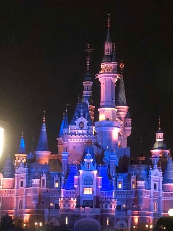 抖音迪士尼烟花背景图 抖音迪士尼城堡背景图夜晚