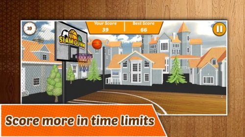 灌篮高手篮筐游戏(Slam Dunk Basket Hoops Game)截图3