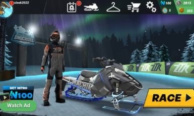 疯狂技能雪地摩托游戏