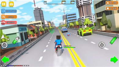 方块摩托骑士(Blocky Bike Rider Moto Racing)