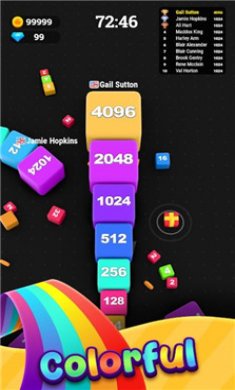 果冻合成跑2048(Jelly Cube Run 2048)