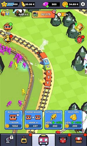 火车大亨僵尸猛攻(Train Tycoon: Idle Defense)截图3