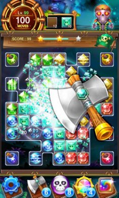 幸运方块消除Jewels Pirate Puzzle