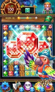 幸运方块消除Jewels Pirate Puzzle