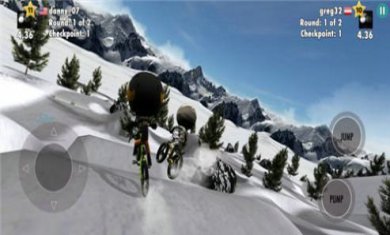 火柴人自行车骑手