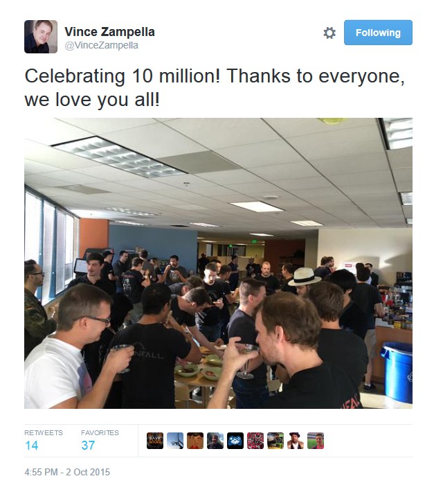Respawn公司庆祝《泰坦陨落》销量1000万 玩家：已快鬼服