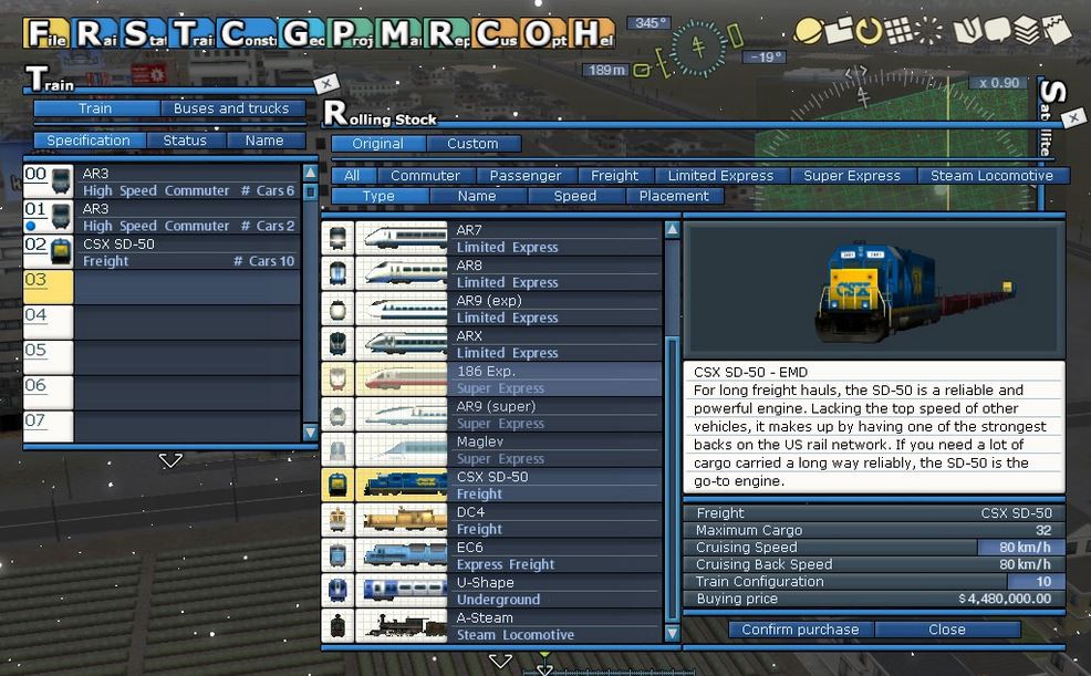 A列车9 v3.0：铁道模拟器截图
