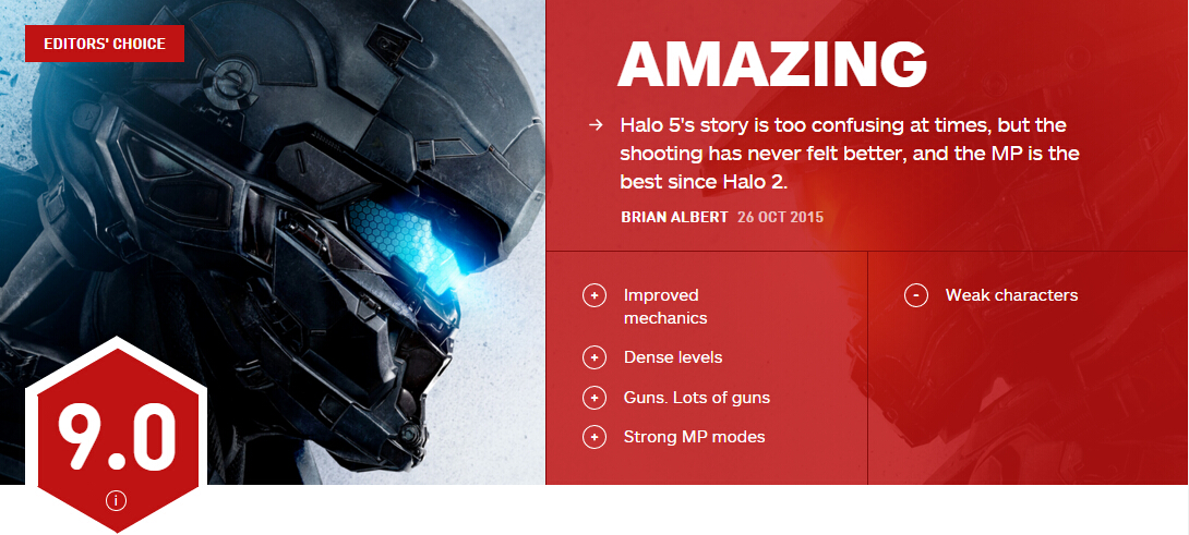 《光环5：守护者》IGN简评 这是14年以来最好玩的光环
