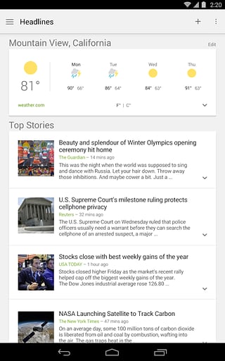 Google新闻和天气截图6