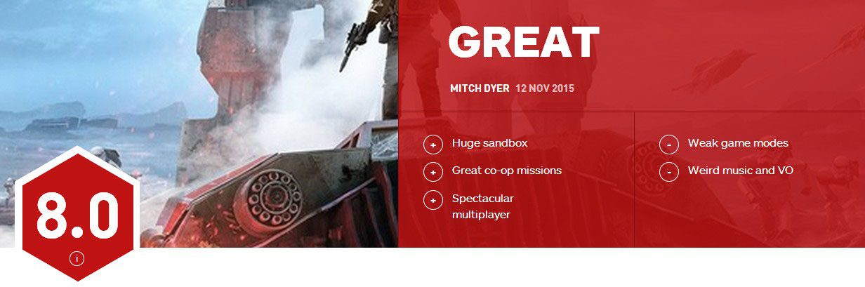 《星球大战：前线》IGN获评8.0分 游戏模式太单调