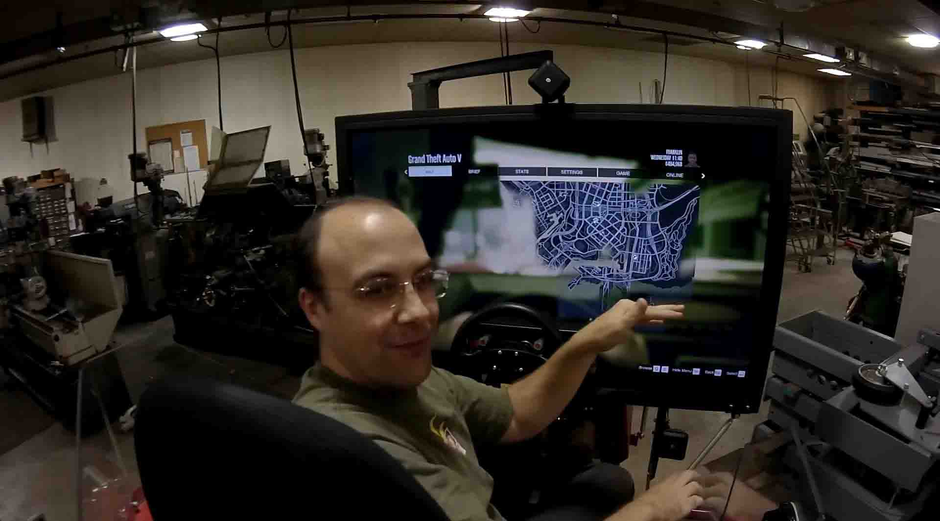 《GTA5》超真实驾驶设备 秒变赛车模拟游戏