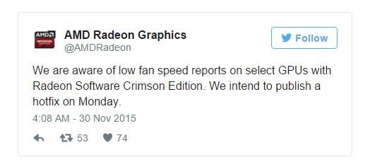 AMD又在花样作死 新的Crimson驱动会导致显卡烧毁