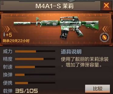CF手游M4A1-S茉莉怎么样 穿越火线枪战王者M4A1-S茉莉评测