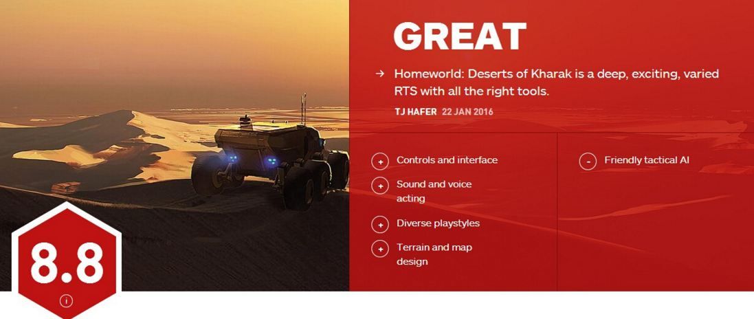 《家园：卡拉克沙漠》IGN评分8.8分 少有的策略佳作