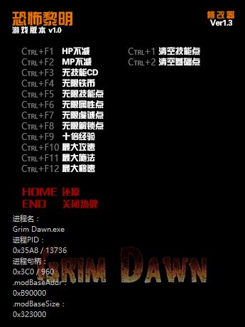 恐怖黎明 正式版 v1.4中文十四项修改器