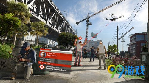 《看门狗2》游戏概念及实机截图放出 标志的育碧式UI