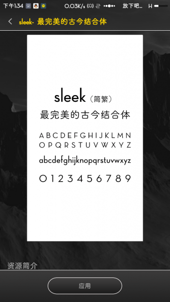 sleek字体截图1