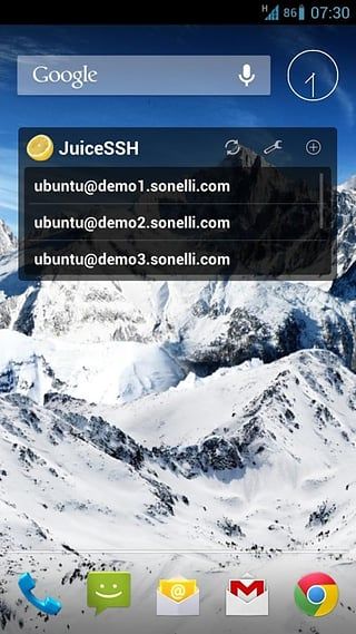 JuiceSSH(远程维护客户端)截图2